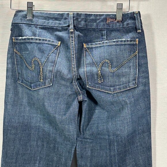 Citizens of Humanity Jeans Womens 27 Faye #003 Low Waist Full Leg Cotton Pockets - Picture 7 of 12
